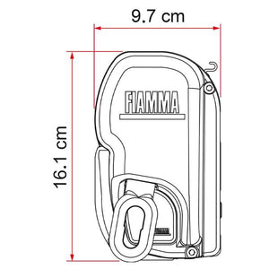 Fiamma Deep Black F45L 500 Awning with Royal Grey Fabric (06533A01R)