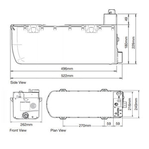 Whale Expanse Onboard Water Heater Gas and Electric with Flue Kit