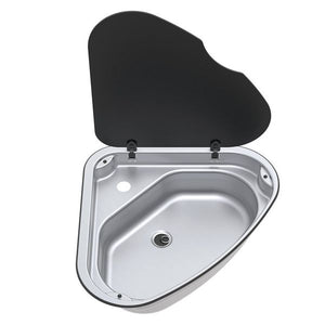 Thetford Series 33 Triangular LH Sink with Glass Lid 480mm