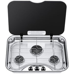 Thetford Series 345 Rectangular Hob 12V Ign Stainless Steel